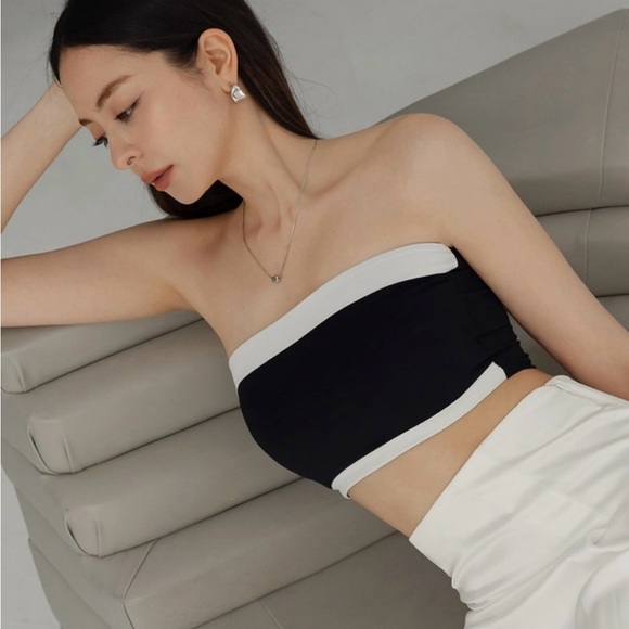 NEW! AIR SPACE Soft Skin Tube Bra Top - Picture 1 of 5